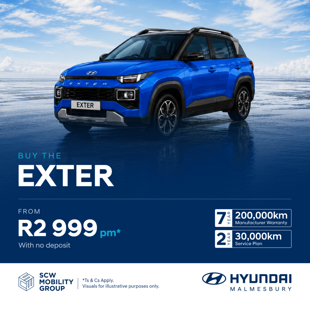 Hyundai Exter from R2 999pm*