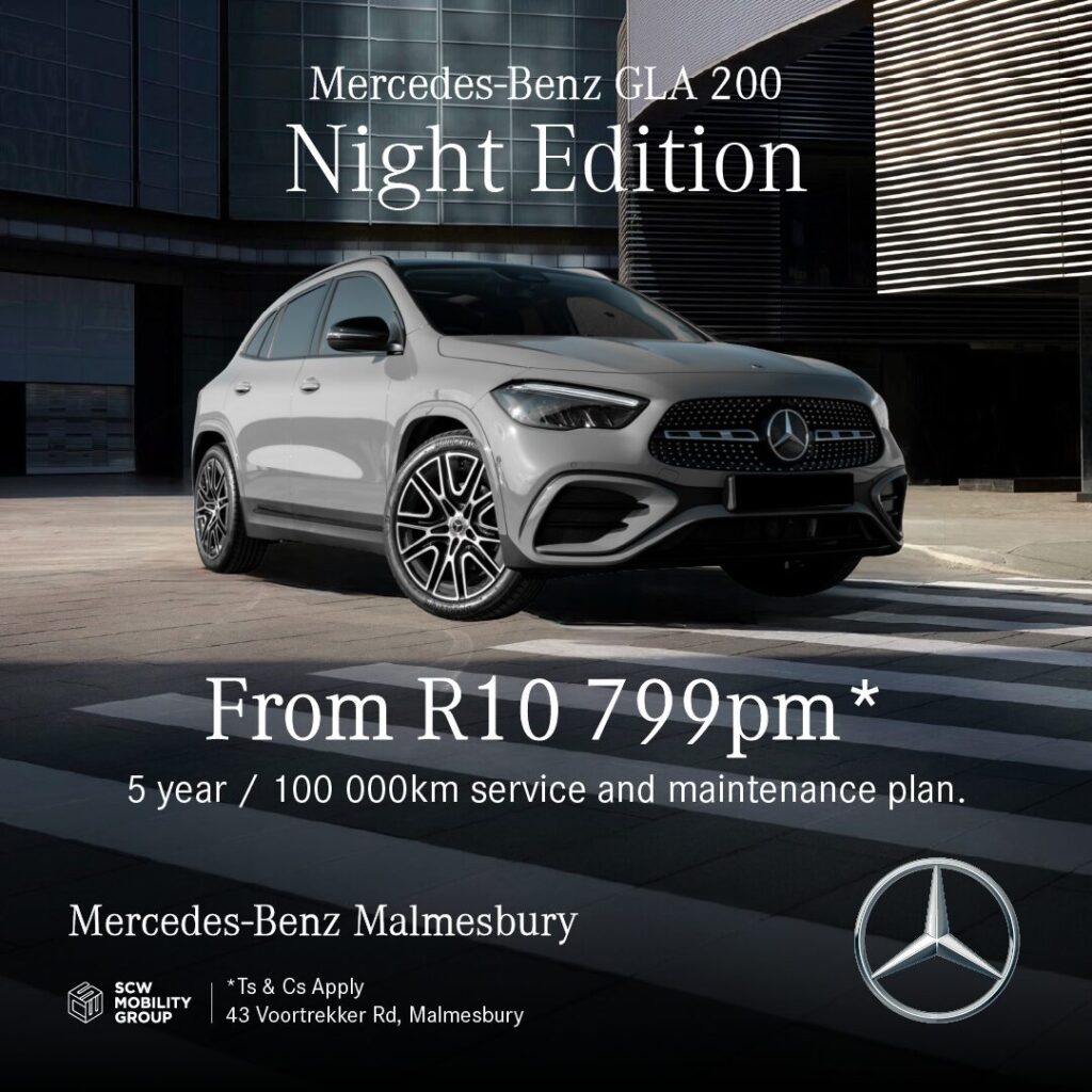 Mercedes-Benz GLA 200 Night Edition from R10 799pm*